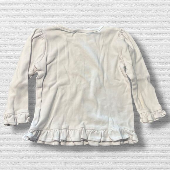 Christmas Tree Embroidered Ruffle Tee Size 3t Blanks Boutique - Picture 4 of 4